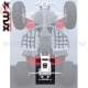 Protection de sabot ALU XRW pour quad POLARIS OUTLAW 450 MXR / 525 S