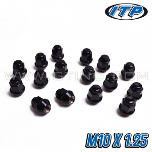 Pack de 16 &eacute;crous "BLACK" ferm&eacute; / conique - ITP