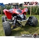 Bumper XRW X10 Chrome - Monté sur SUZUKI LTZ 400 Injection