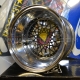 "BBS Style" Rims Disk GTINO / Exemple de Rims Disk peint en noir sur une jante chrome