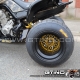 "BBS Style" Rims Disk GTINO sur quad YAMAHA YFM Raptor 700