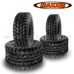 Pack 4 pneus route : 10" + 10" MAXXIS Spearz