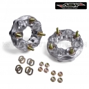 Paire d'&eacute;largisseur ajustable en aluminium ASW - Entraxe r&eacute;glable de 4x100 &agrave; 4x115