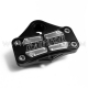 Pontet de guidon en aluminium anodisé BLACK - YAMAHA YFM RAPTOR 700