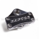 Pontet de guidon en aluminium anodisé CHROME - YAMAHA YFM RAPTOR 700