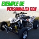 Kit déco DC SHOES BLACK collé sur quad SUZUKI LTR 450 Blanc