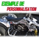 Kit déco DC SHOES BLACK collé sur quad SUZUKI LTR 450 Blanc