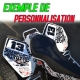 Kit déco DC SHOES BLACK collé sur quad SUZUKI LTR 450 Blanc