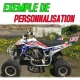 Kit déco Factory personnalisé pour quad YAMAHA YFZ Raptor 450