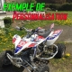 Kit déco Factory personnalisé pour quad YAMAHA YFZ Raptor 450