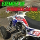 Kit déco Factory personnalisé pour quad YAMAHA YFZ Raptor 450