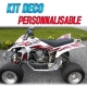 Kit déco GTINO (blanc & rouge) sur quad YAMAHA YFZ Raptor 450