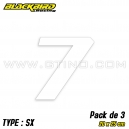 Pack 3 stickers n&deg; 7 - BLANC
