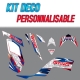 Kit déco complet "REDRACER" / personnalisable pour quad YAMAHA YFM Raptor 700
