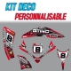 Kit déco complet "REDSUN" et personnalisable pour quad W-TEC ERASER