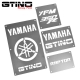 Pack Warning Labels Inox - YFM 350