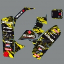 Kit d&eacute;co "STAR BLACK" pour quad Suzuki LT 50