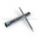 Cl&eacute; &agrave; bougie DUO 13 + 16mm x 120mm avec caoutchouc de protection
