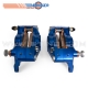Paire d'étrier de frain avant pour quad "AEROTEC" by BERINGER -  BLEU