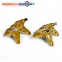 Paire d'&eacute;trier de frain avant pour quad "AEROTEC" by BERINGER -  Or