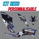 Kit d&eacute;co "WHITESTAR" - YFM Raptor 250
