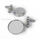 Paire de r&eacute;troviseurs SILVER pour embout de guidon 