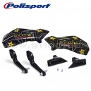 Prot&egrave;ges mains POLISPORT avec stickers ROCKSTAR