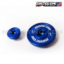 Bouchons de carter en aluminium anodis&eacute; BLEU - DRAG'ON