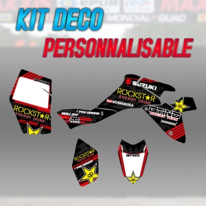 Kit d&eacute;co "ROCKSTAR RED" - SUZUKI LTZ 400 IE