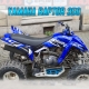 Kit déco "YAM-60TH-BLUE" pour quad YAMAHA YFM Raptor 350