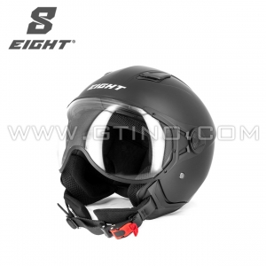 Casque ROUTE JET | LEOV S779 Noir - EIGHT