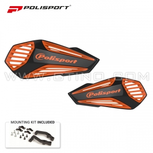 Prot&egrave;ge mains Noir / Orange - POLISPORT MX Air
