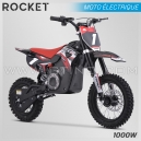 DIRT BIKE ENFANT &Eacute;LECTRIQUE | HIRO ROCKET 1000W | ROUGE