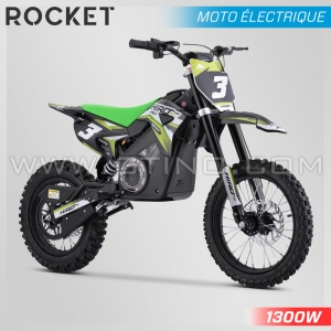 DIRT BIKE ENFANT &Eacute;LECTRIQUE | HIRO ROCKET 1300W | VERT