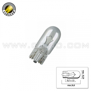 Ampoule &agrave; culot en verre 12V 5W - W2.1 x 9.5d (W5W, 168, T10)