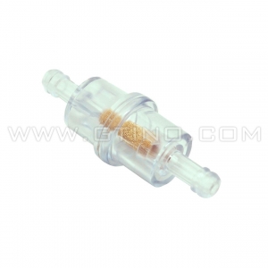 Filtre &agrave; essence / carburant - cylindrique plastique transparent