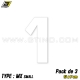 Pack 3 stickers n° 1 "MX Small" - BLANC
