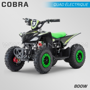 QUAD ENFANT &Eacute;LECTRIQUE | HIRO COBRA 800W | VERT