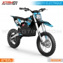 DIRT BIKE ENFANT &Eacute;LECTRIQUE | XTRM NRJ 1600W | BLEU