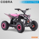 QUAD ENFANT &Eacute;LECTRIQUE | HIRO COBRA 1000W | ROSE