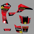 Kit d&eacute;co Rockstar RED - Suzuki LT 80