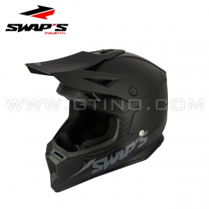 Casque Cross Noir MAT - SWAP'S BLUR S818