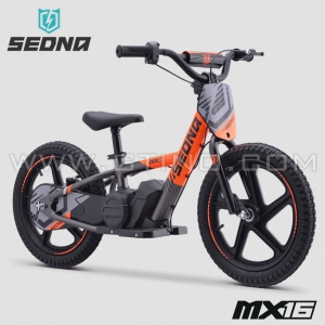 Draisienne &eacute;lectrique | SEDNA MX16 Gris/Orange