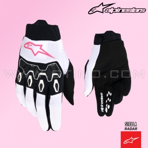 Gants STELLA FULL BORE V2 "White Pink" - ALPINESTARS