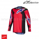 Maillot FLUID GRID | Red Black Purple - ALPINESTARS