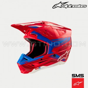 Casque SM5 | ACTION "Red & Blue" by ALPINESTARS
