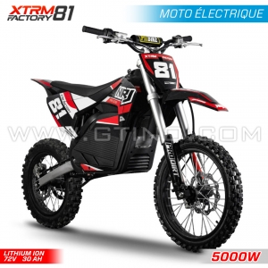 DIRT BIKE ENFANT &Eacute;LECTRIQUE | XTRM NRJ 5000W | ROUGE