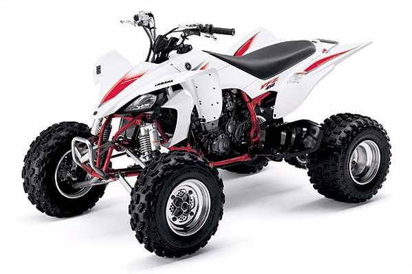 Kit déco pour quad Yamaha YFZ RAPTOR 450 version blanche et rouge Yamaha YFZ RAPTOR 450