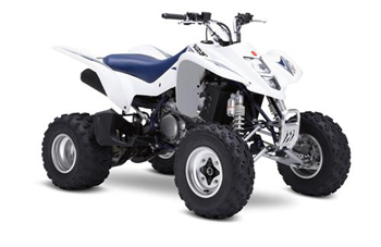 Kit déco pour quad Suzuki LTZ 400 version blanche et bleu Suzuki LTZ 400 Carburateur