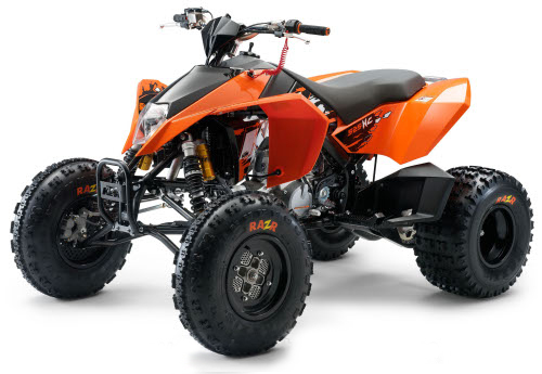 Kit déco pour quad KTM ATV 525 XC version orange / noir KTM ATV 525 XC